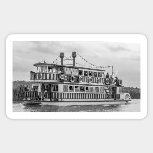 Paddle steamer on the Norfolk Broads Sticker